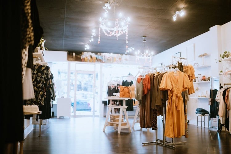 Inside view of a retail store